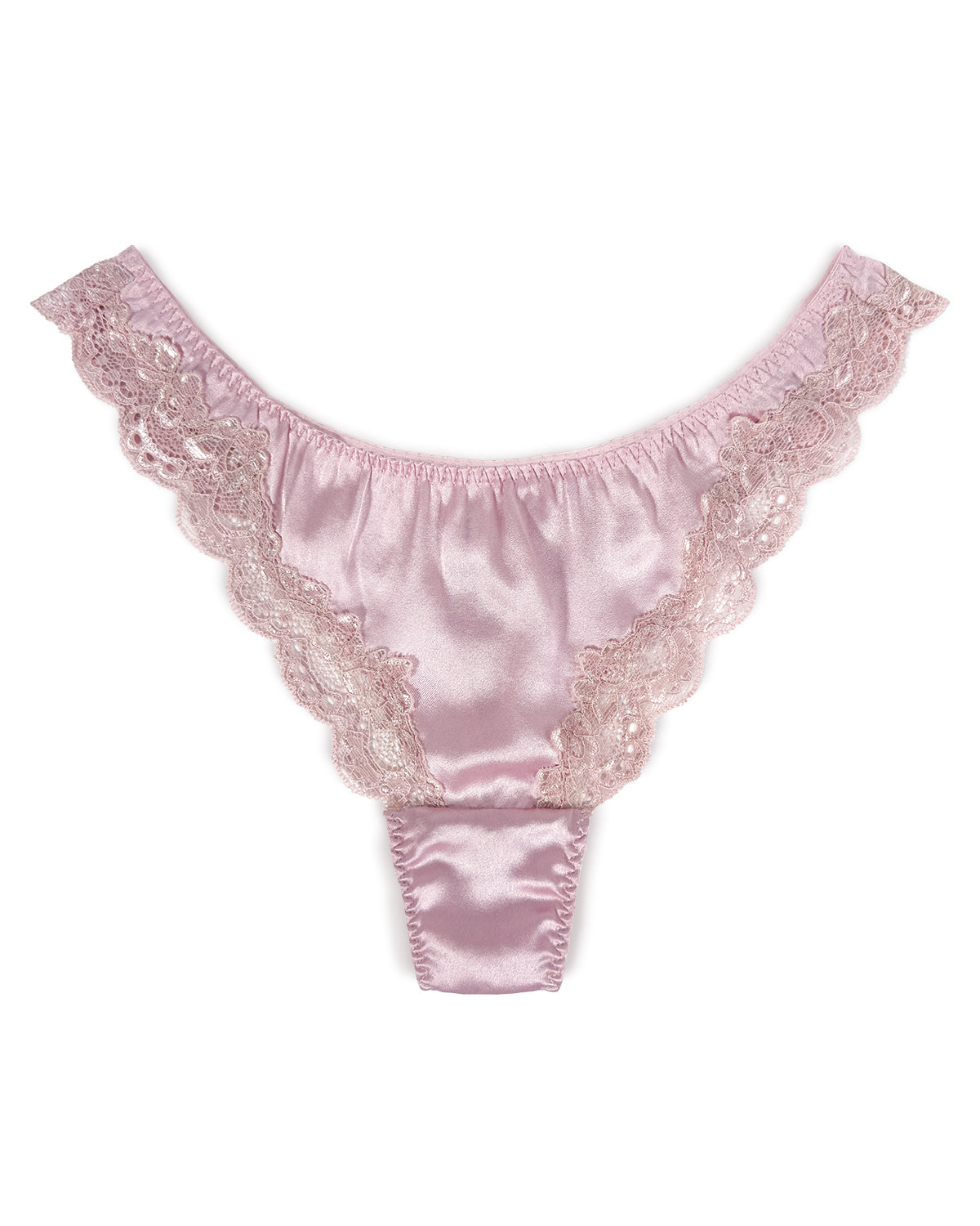 FEELITS SPA27 Seamless Low-Rise Silk T-Back Thong Panties – 6A Mulberry Silk, No-Show & Breathable - FEELITS