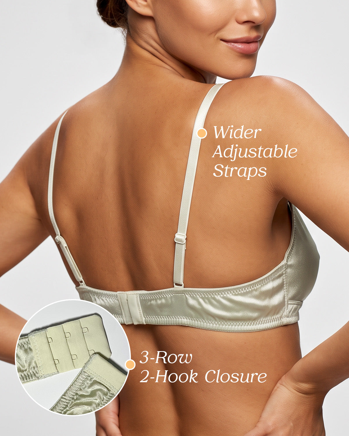 BRA13 mulberry silk bralette natural lift detail | FEELITS