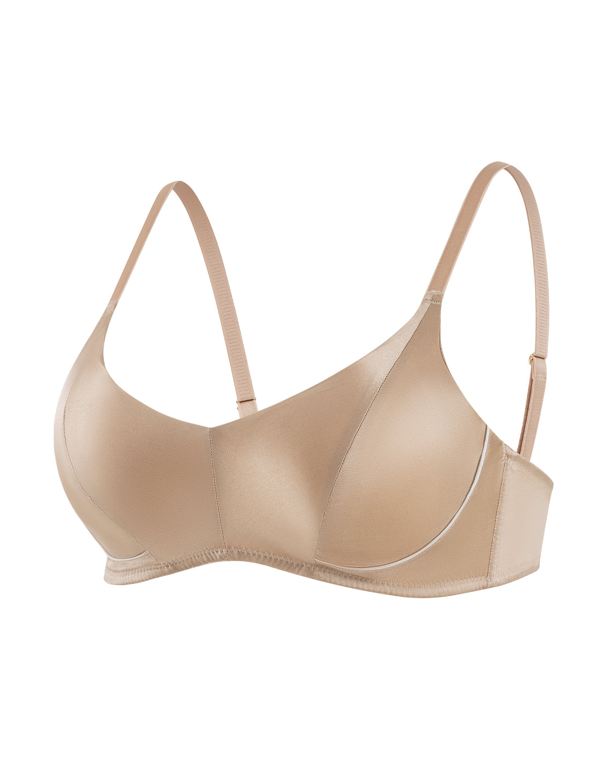 BRA14 22 momme silk lace bralette front fit | FEELITS