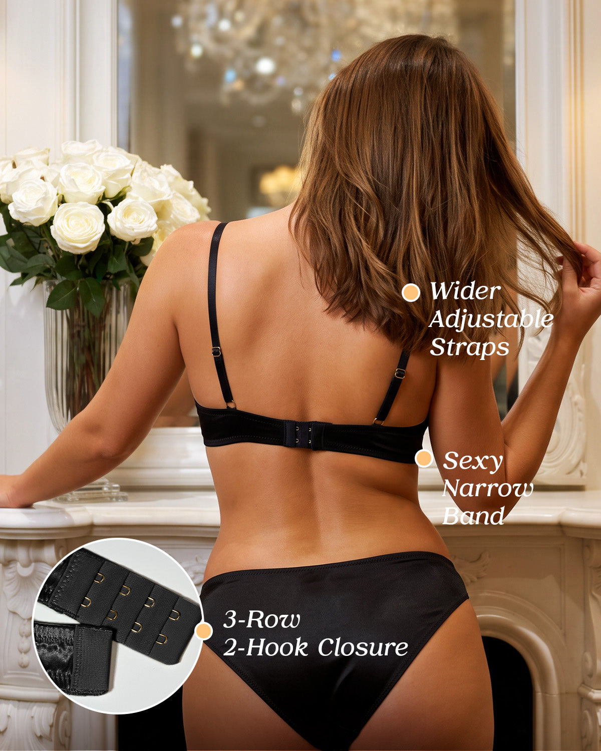 BRA14 wire-free bralette soft cup and silk finish detail | FEELITS