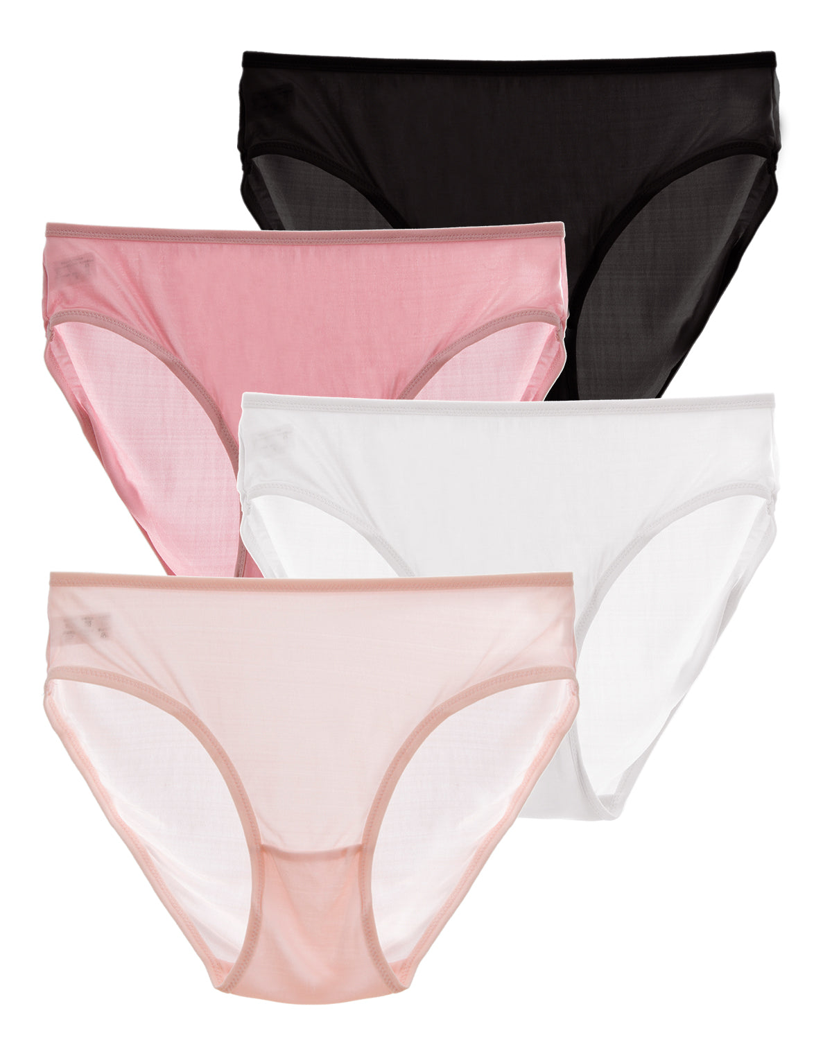 FEELITS KN16 Silk Classic Bikini Panties – 6A Mulberry Silk, Breathable & Ultra-Soft - FEELITS