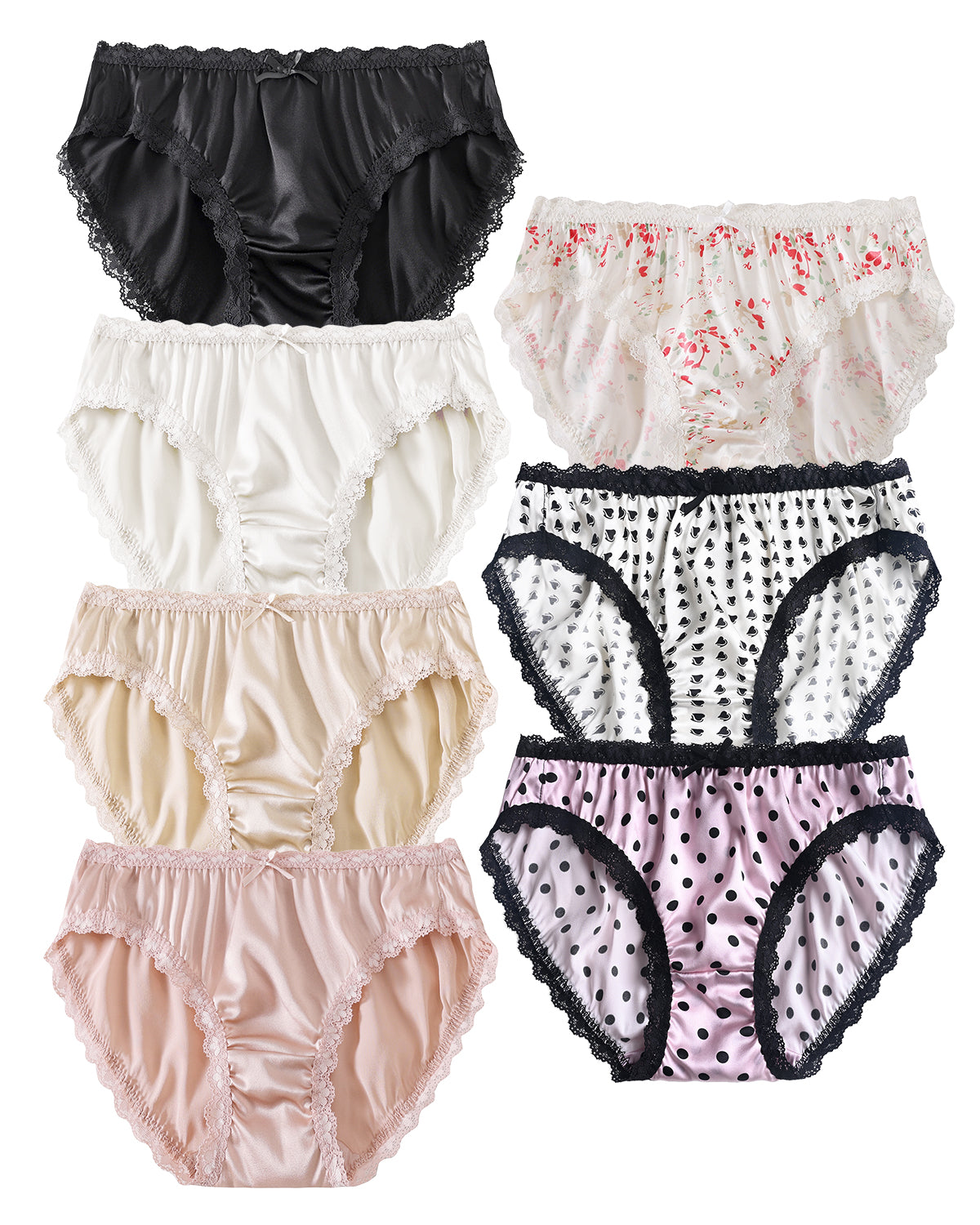 FEELITS KN18 Mid-Rise Bikini Silk Panties – 100% 6A Mulberry Silk, Satin Finish & Breathable - FEELITS