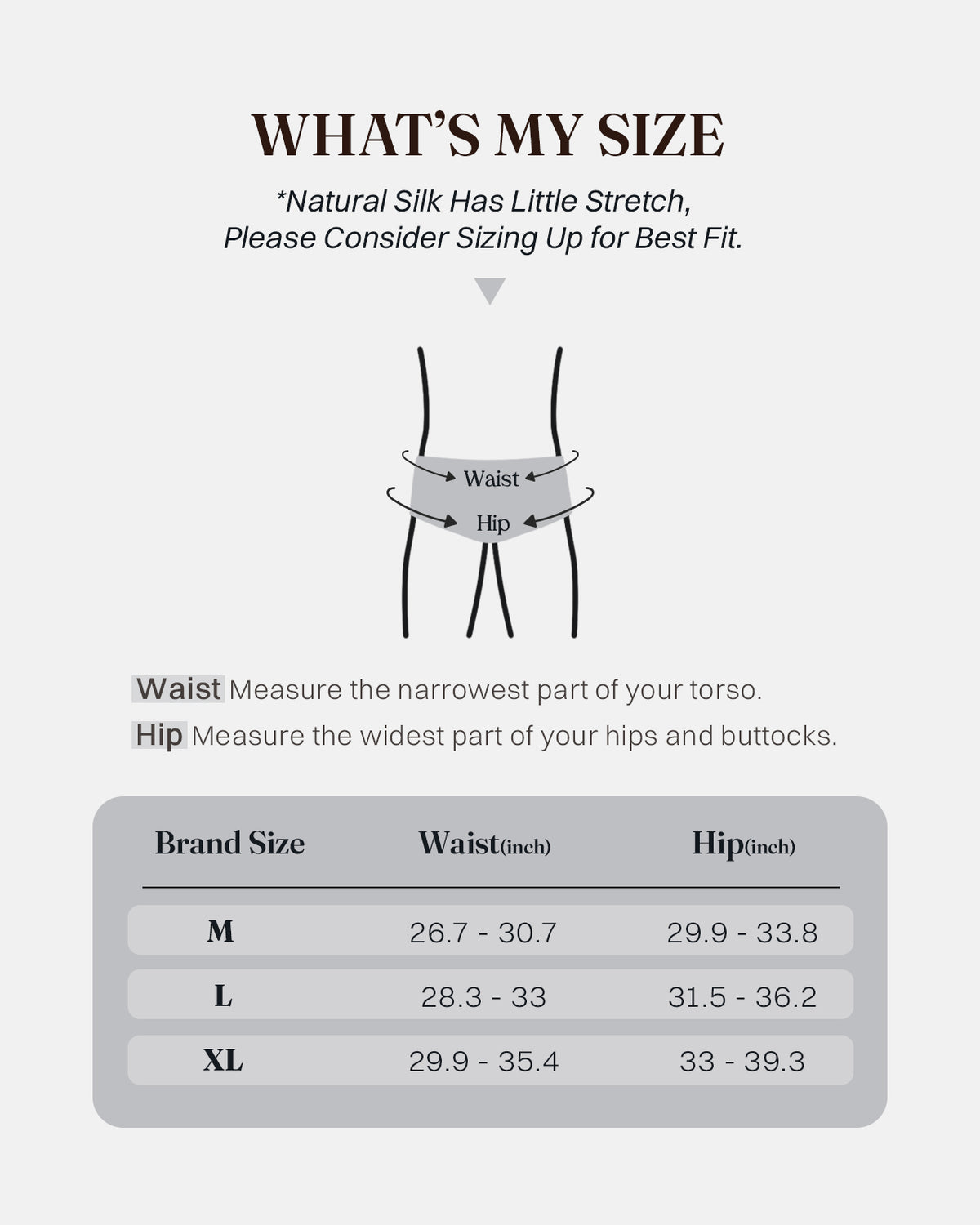 KNM02 men's mulberry silk tanga briefs size and fit guide | FEELITS