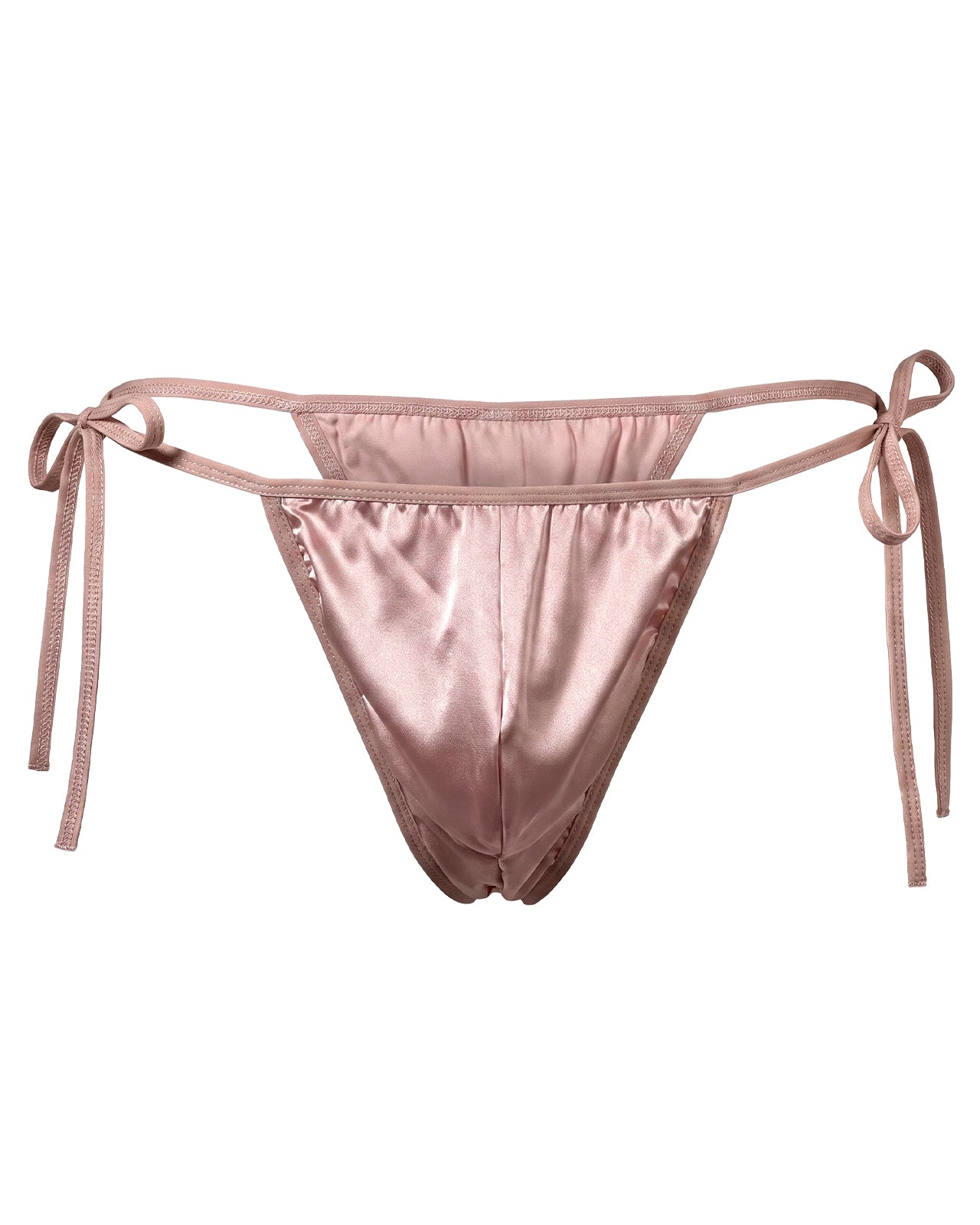 FEELITS THM04 Men's Side-Tie Mulberry Silk Thong - Adjustable Fit, Double-Layer Pouch