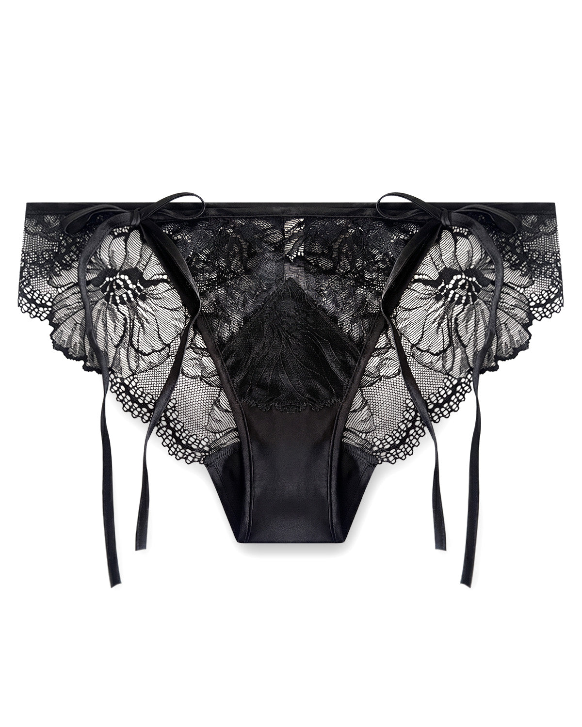 YF06 Damen-Bikini-Slip aus Seide - Produktansicht | FEELITS