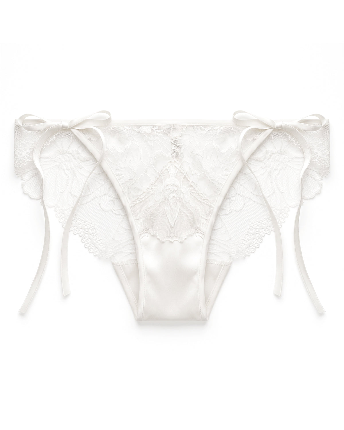 YF06 Damen-Bikini-Slip aus Maulbeerseide - Seitendetail | FEELITS