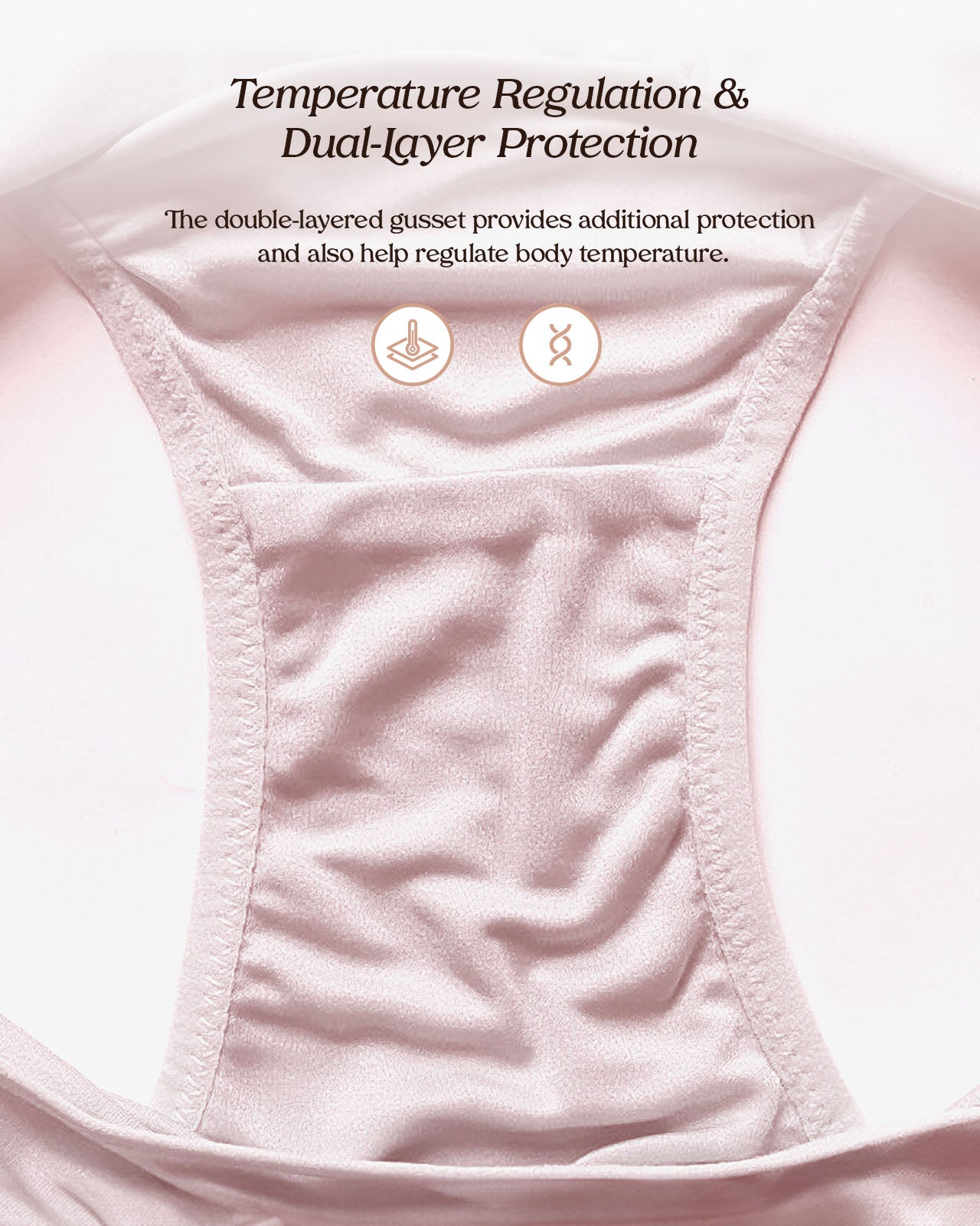 FEELITS KN02 Silk Basic Brief Panties – 100% 6A Mulberry Silk, Breathable & Ultra-Soft - FEELITS