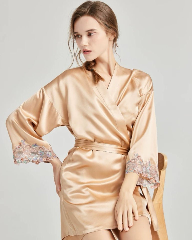 FEELITS PA02 Mulberry Silk Bridal Collection – Cami Set, Slip Dress & Robe