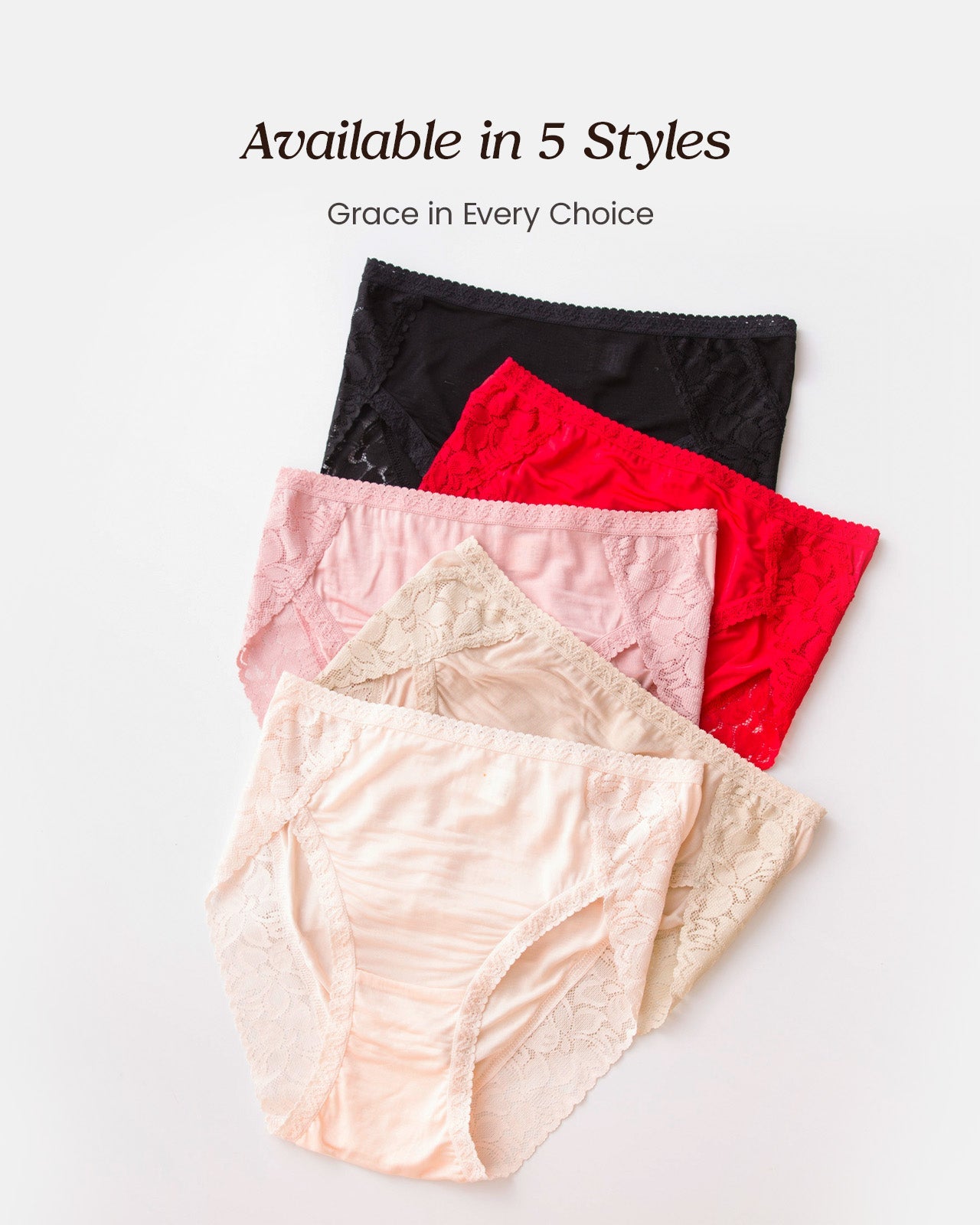 FEELITS KN24 Mid-Rise Silk Lace Hipster Panties – 100% 6A Mulberry Silk, Ultra Soft & Breathable - FEELITS