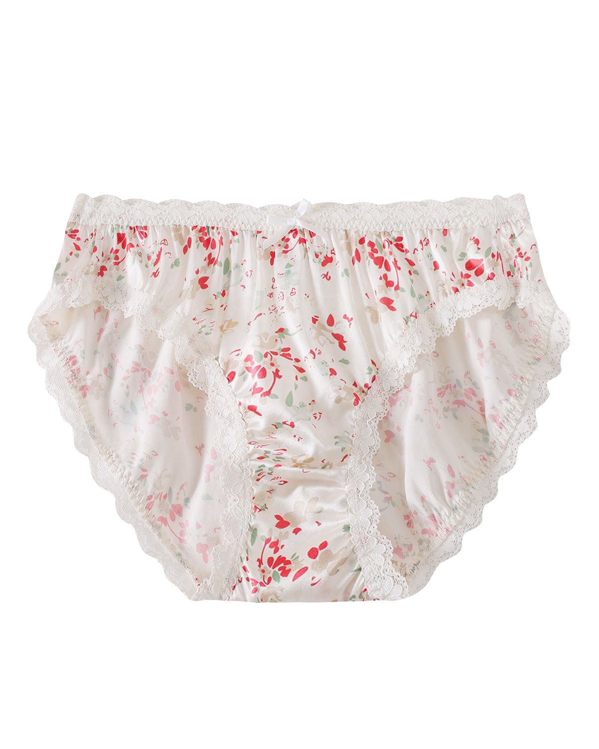 FEELITS KN18 Mid-Rise Bikini Silk Panties – 100% 6A Mulberry Silk, Satin Finish & Breathable - FEELITS