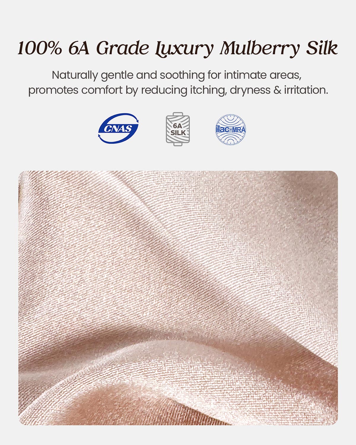 FEELITS KN13 Silk High-Cut Bikini Panties – 100% 6A Mulberry Silk, Breathable & Ultra-Soft | FEELITS