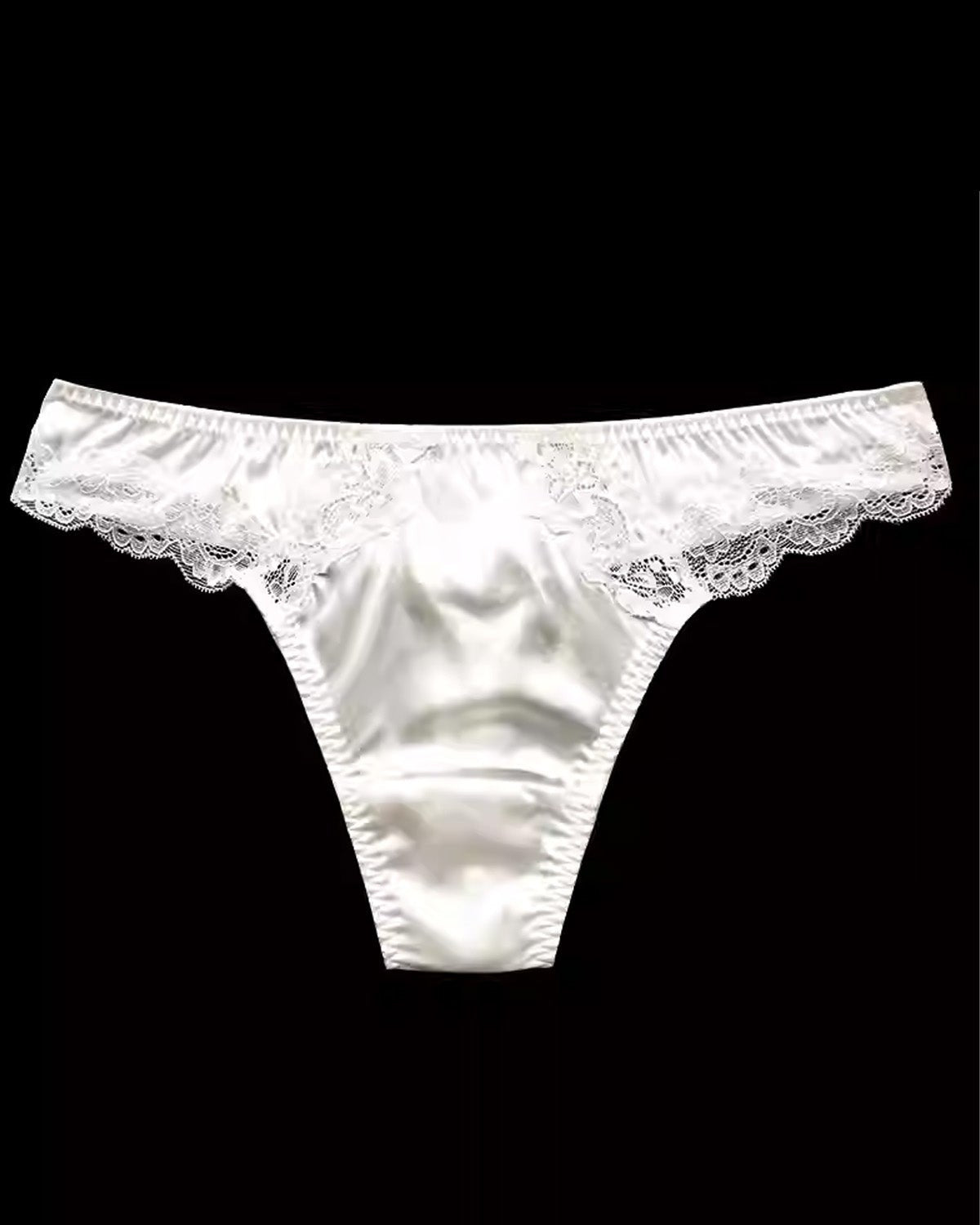 FEELITS SPA47 Mulberry Silk Lace T-Back Thong – Low-Rise, Seamless & Invisible Fit - FEELITS