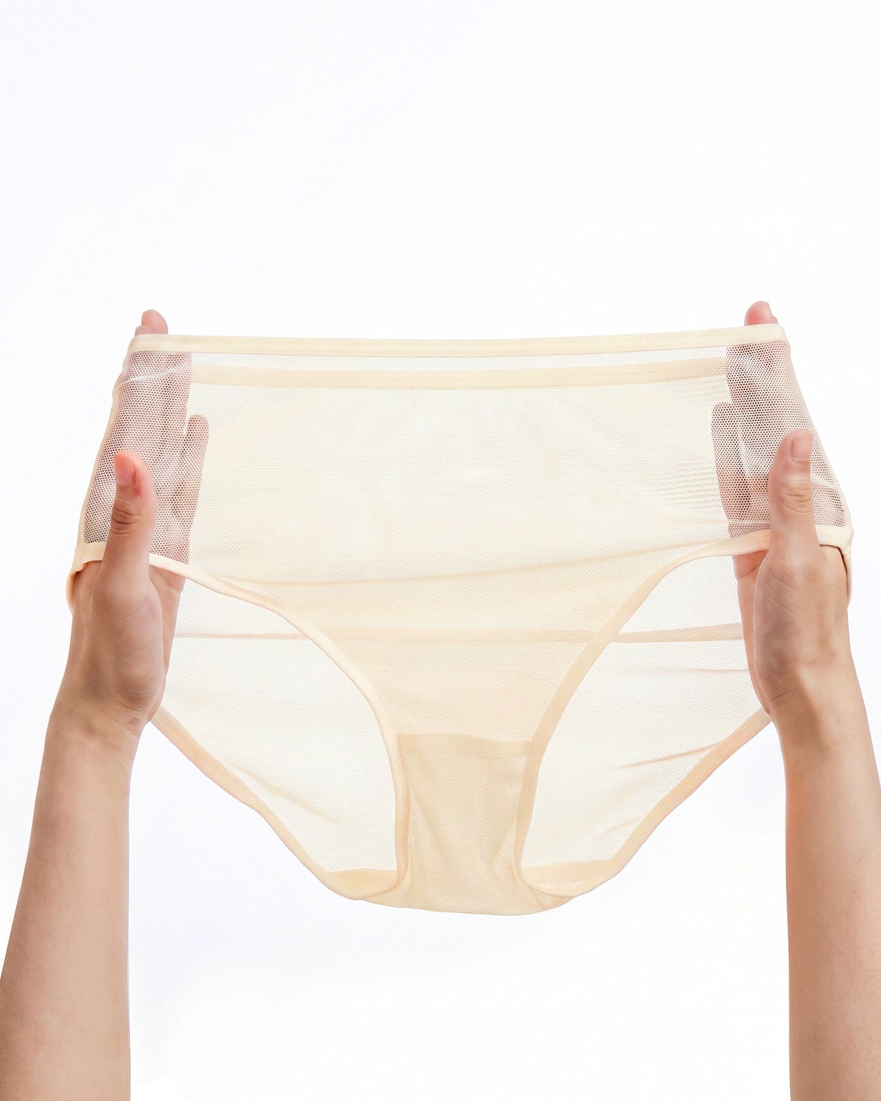 FEELITS KN29 Sheer High-Cut Silk Bikini Hipster Panties - 100% Mulberry Silk, Breathable & Ultra-Soft - FEELITS