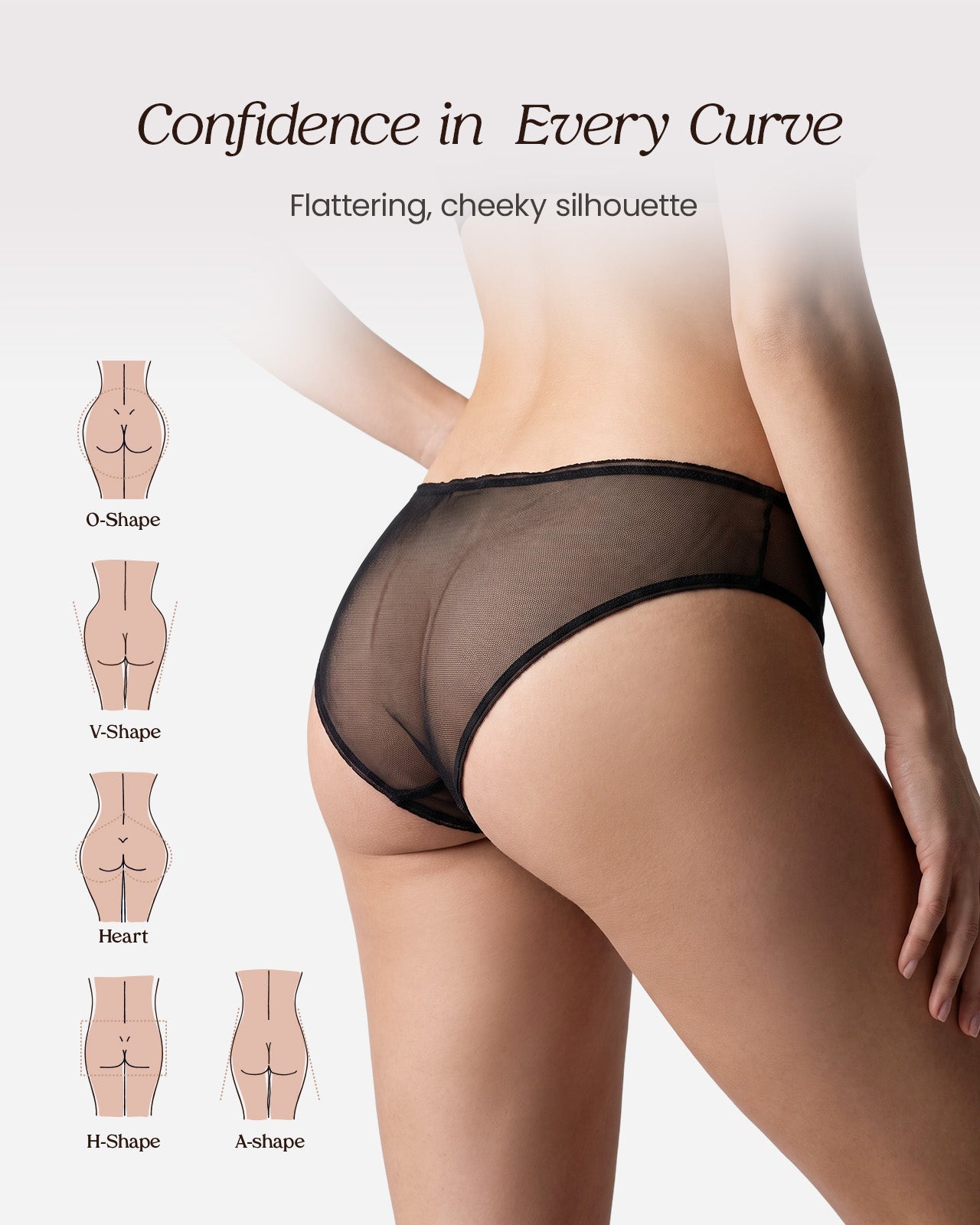 FEELITS KN30 Sheer Ruffle-Edge Silk Bikini Panties - 100% Mulberry Silk, Breathable & Ultra-Soft - FEELITS