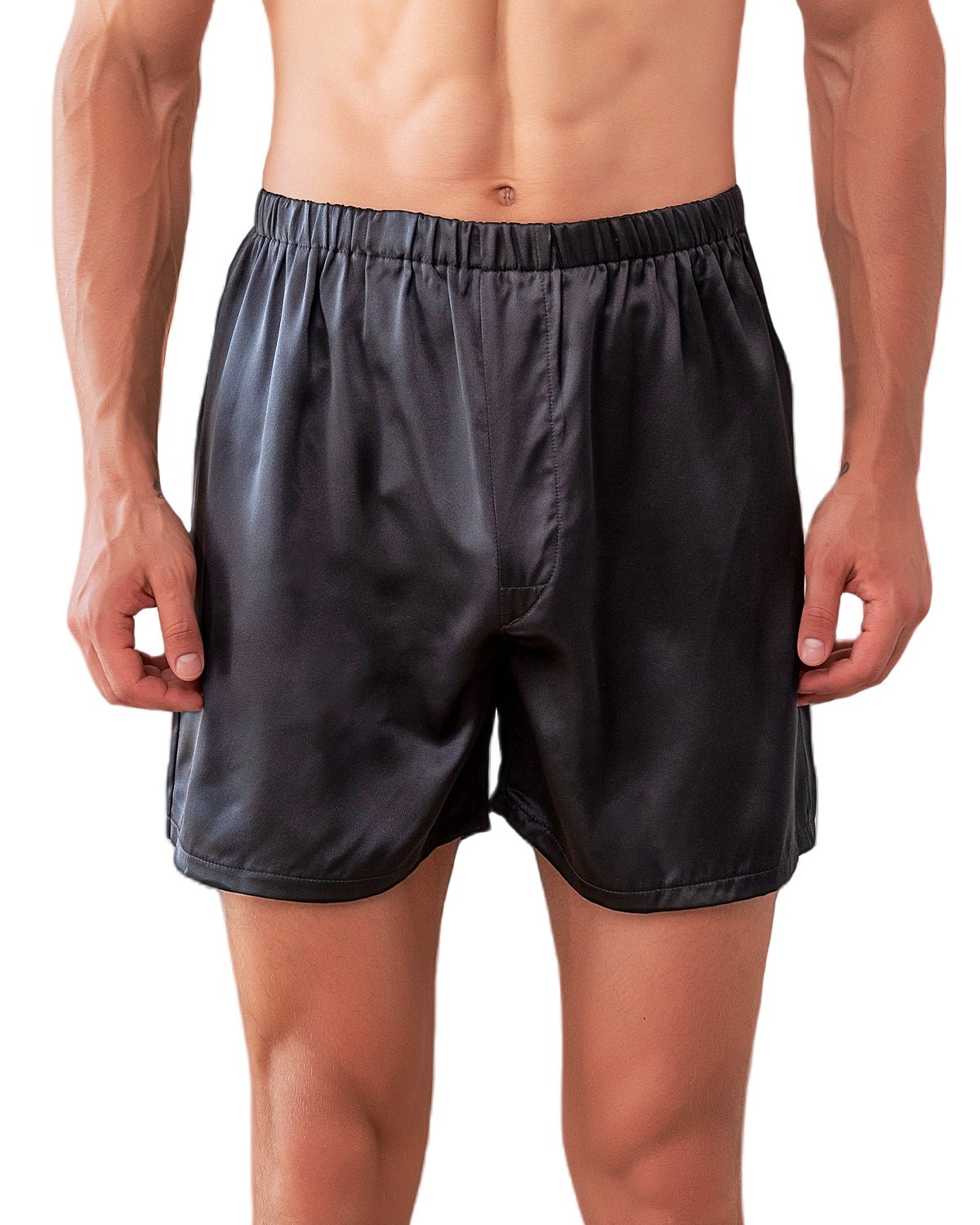 FEELITS BXM01 Men’s 22 Momme Mulberry Silk Boxer Shorts – 100% Silk, Breathable Sleep & Lounge Fit - FEELITS