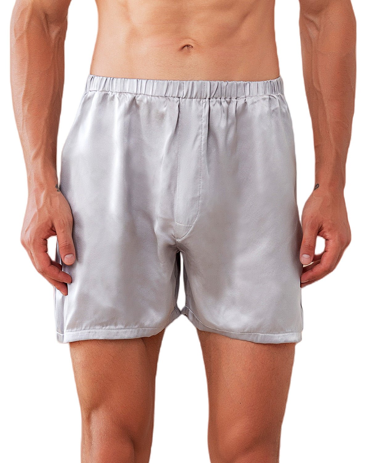 FEELITS BXM01 Men’s 22 Momme Mulberry Silk Boxer Shorts – 100% Silk, Breathable Sleep & Lounge Fit - FEELITS