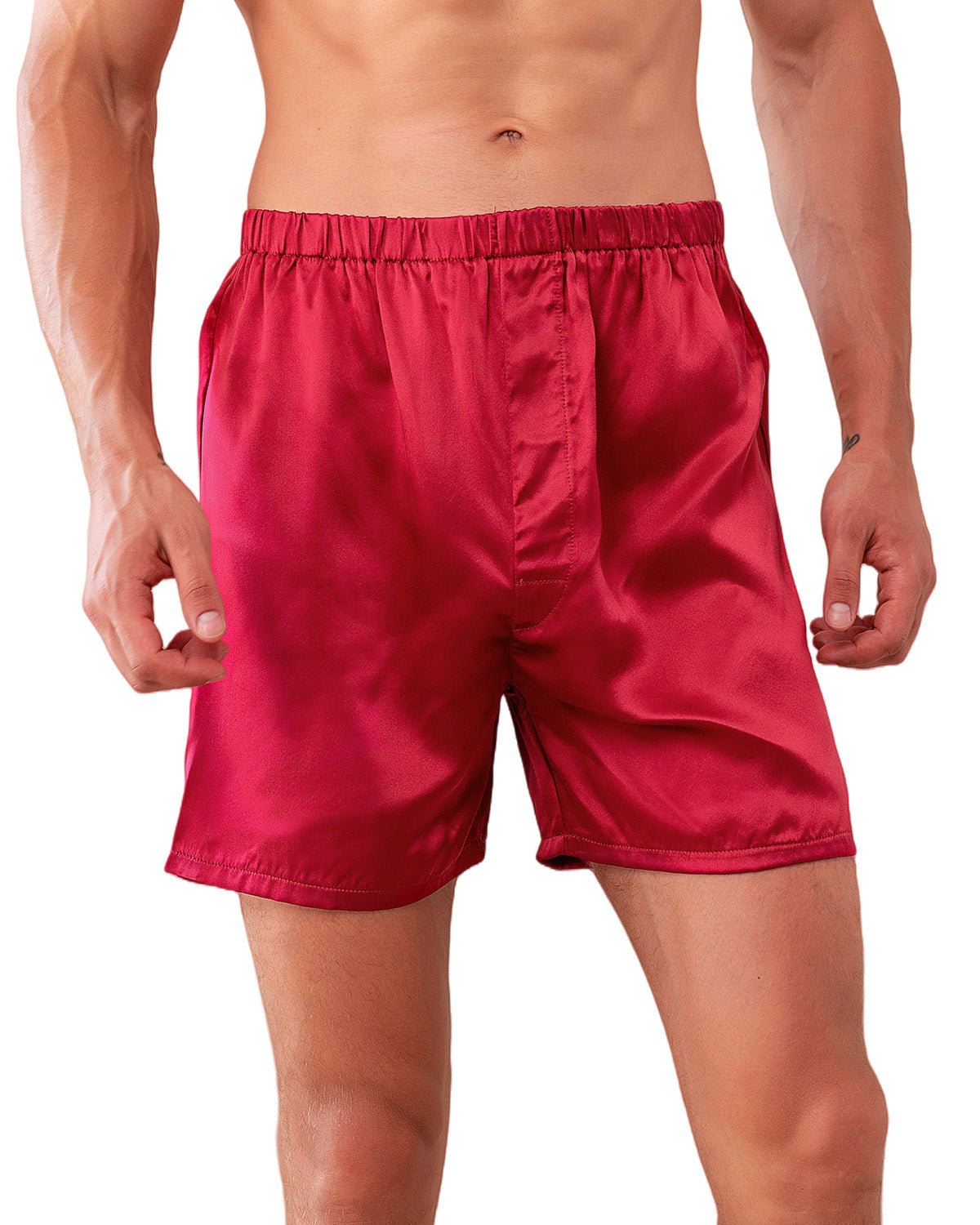 FEELITS BXM01 Men’s 22 Momme Mulberry Silk Boxer Shorts – 100% Silk, Breathable Sleep & Lounge Fit - FEELITS