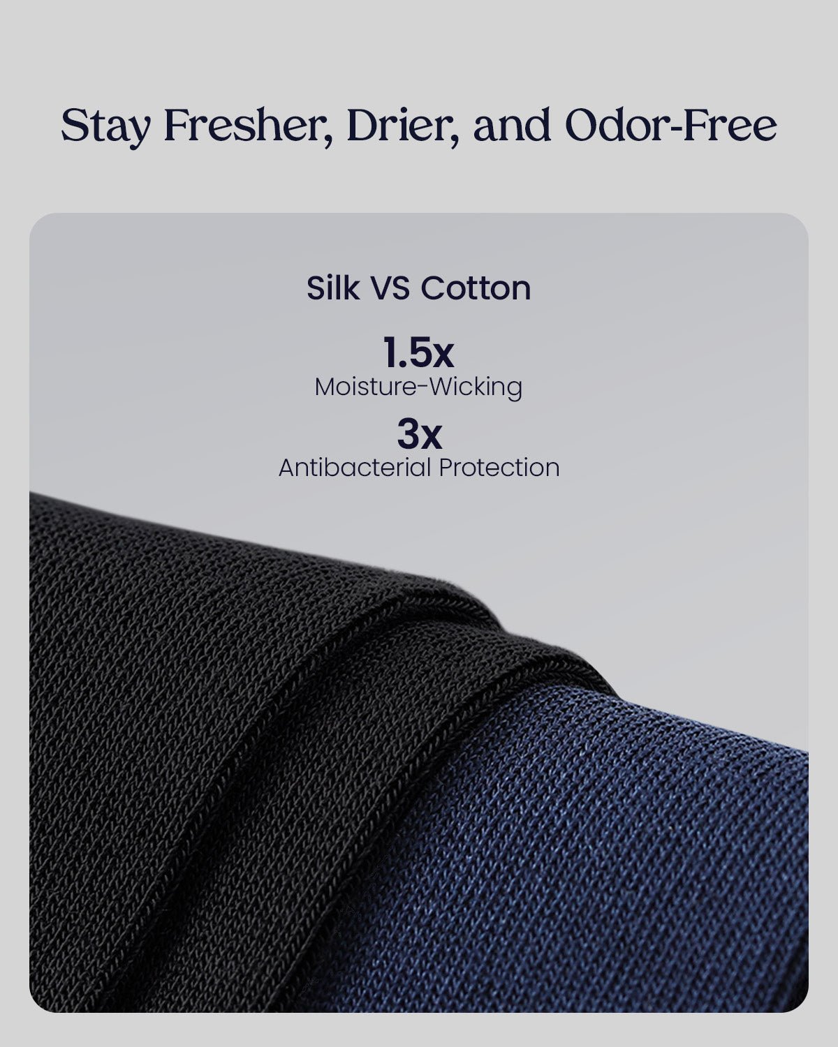 FEELITS Men's Silk Socks - Luxury 98% Mulberry Silk Socks for Men, Ultra Soft, Breathable & Comfortable - FEELITS