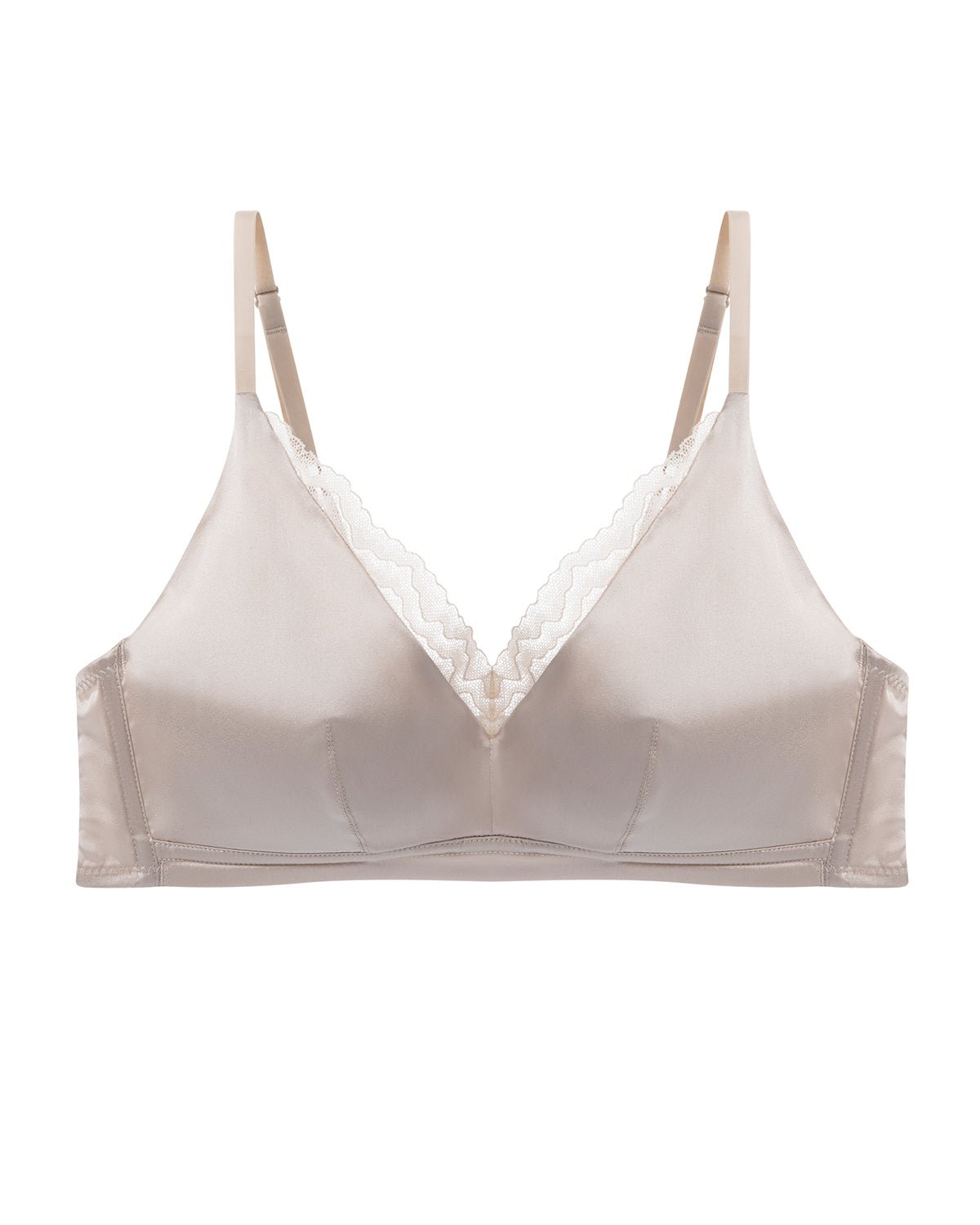 FEELITS BRA07 22 Momme Mulberry Silk Wire-Free Bralette – Full-Coverage Comfort & Adjustable Straps - FEELITS