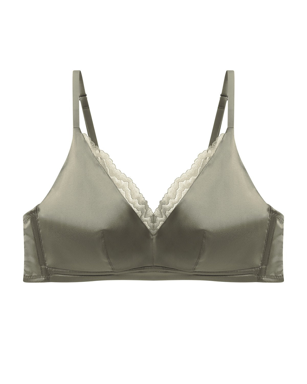 FEELITS BRA07 22 Momme Mulberry Silk Wire-Free Bralette – Full-Coverage Comfort & Adjustable Straps - FEELITS