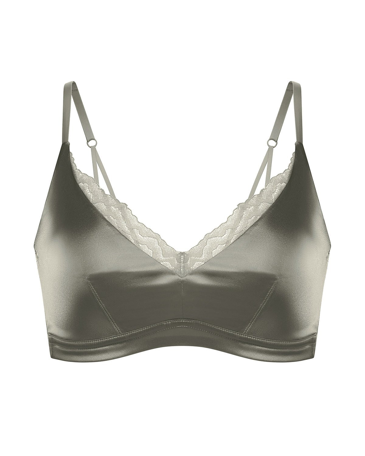 FEELITS BRA07 22 Momme Mulberry Silk Wire-Free Bralette – Full-Coverage Comfort & Adjustable Straps - FEELITS