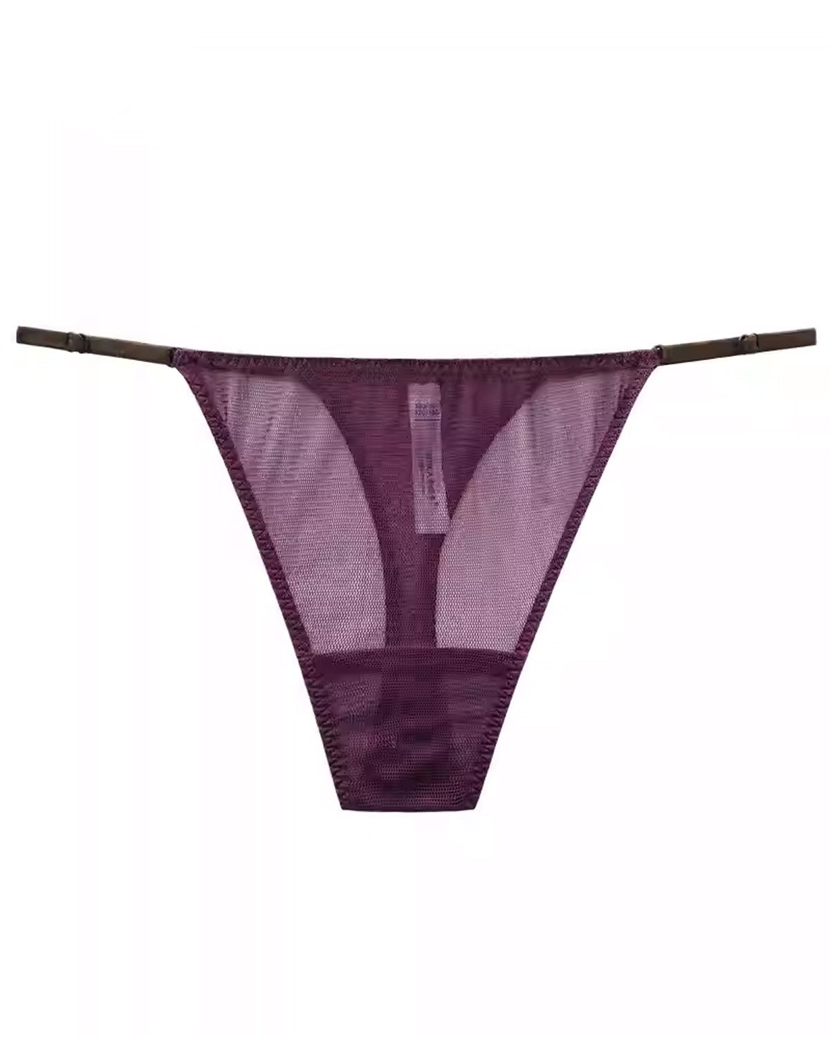 FEELITS SPA08 Adjustable Sheer G-String Thong – 100% 6A Mulberry Silk, Low-Rise & Smooth Fit - FEELITS