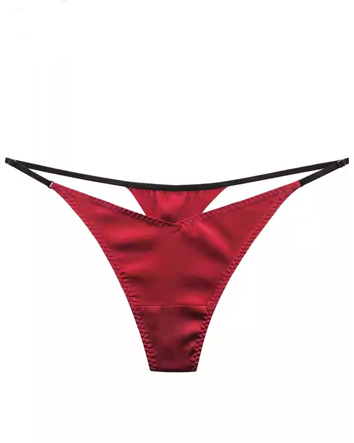 FEELITS SPA33 Smooth Mid-Rise Silk T-Back Thong Panties – 6A Mulberry Silk, No-Show & Quick-Dry - FEELITS
