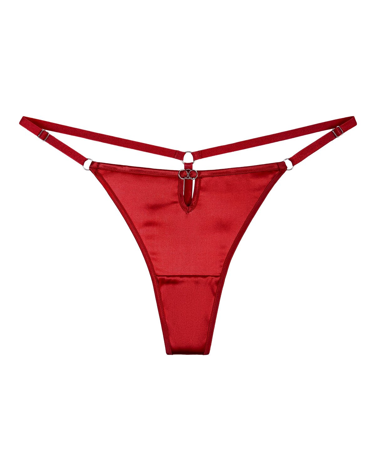 FEELITS TH07 Low-Rise Silk G-String Thong – 100% 6A Mulberry Silk, Adjustable & No-Show - FEELITS