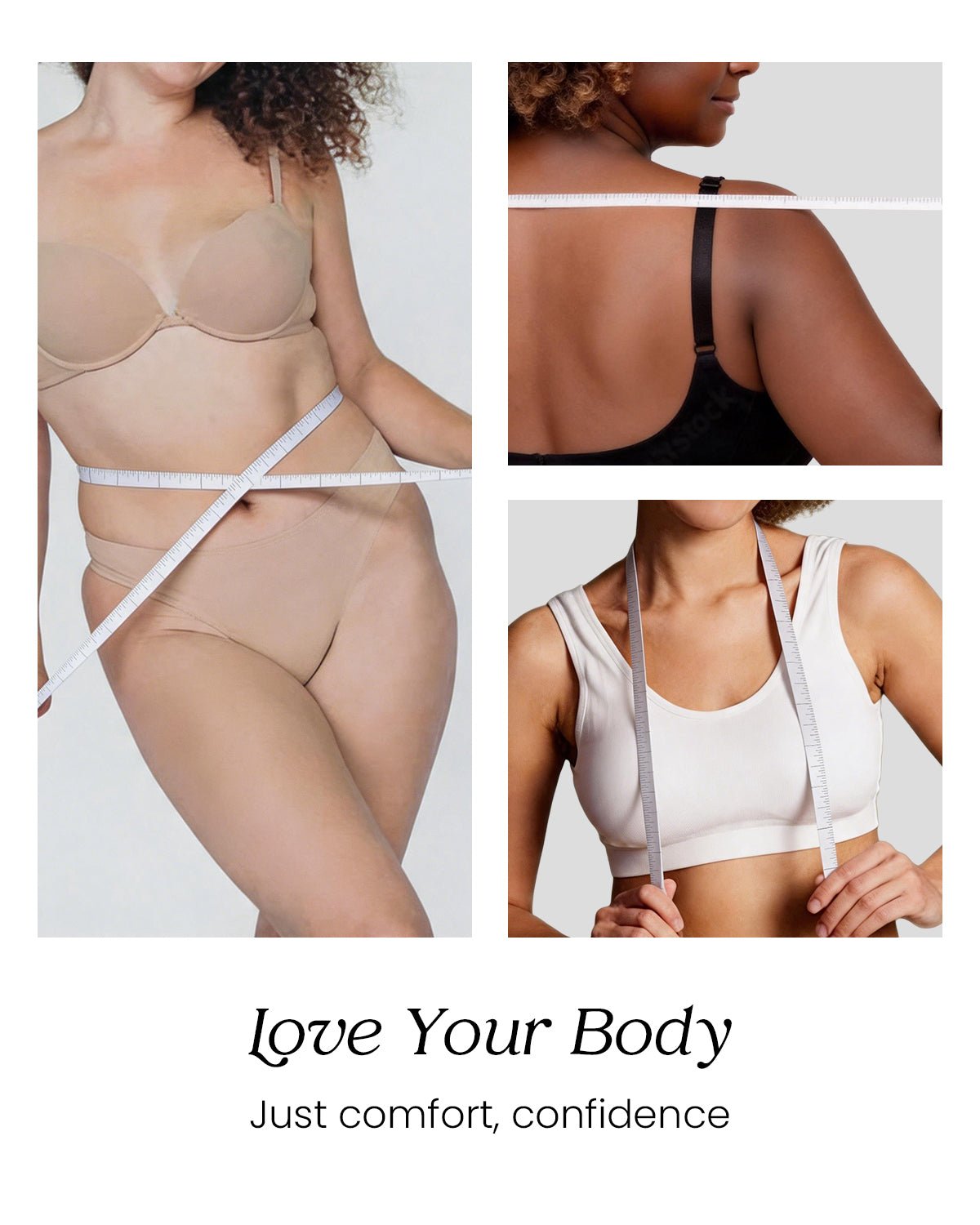 Feelits Self Love Heart Measuring Tape – Dual CM/Inch Body Tape for Better Clothing & Underwear Fit - FEELITS