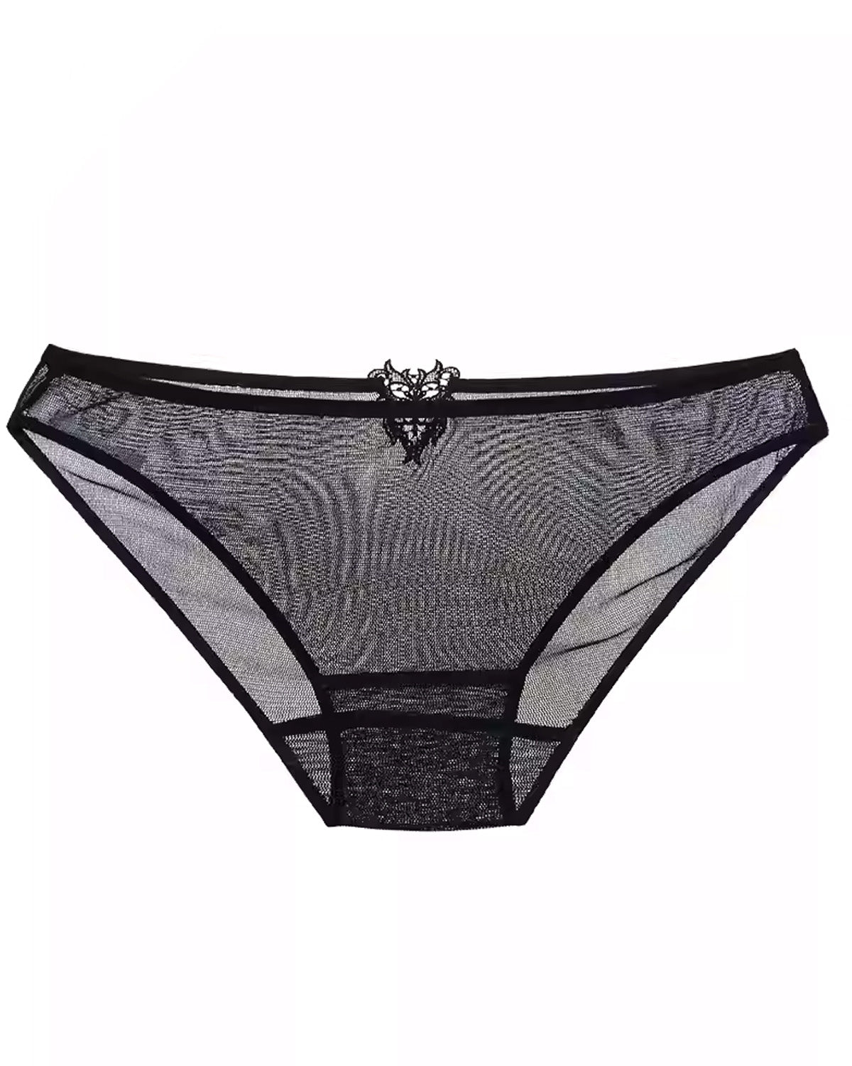 FEELITS SPA72 Mulberry Silk Lace Brief Panties – Seamless, Sheer & No-Show Underwear - FEELITS