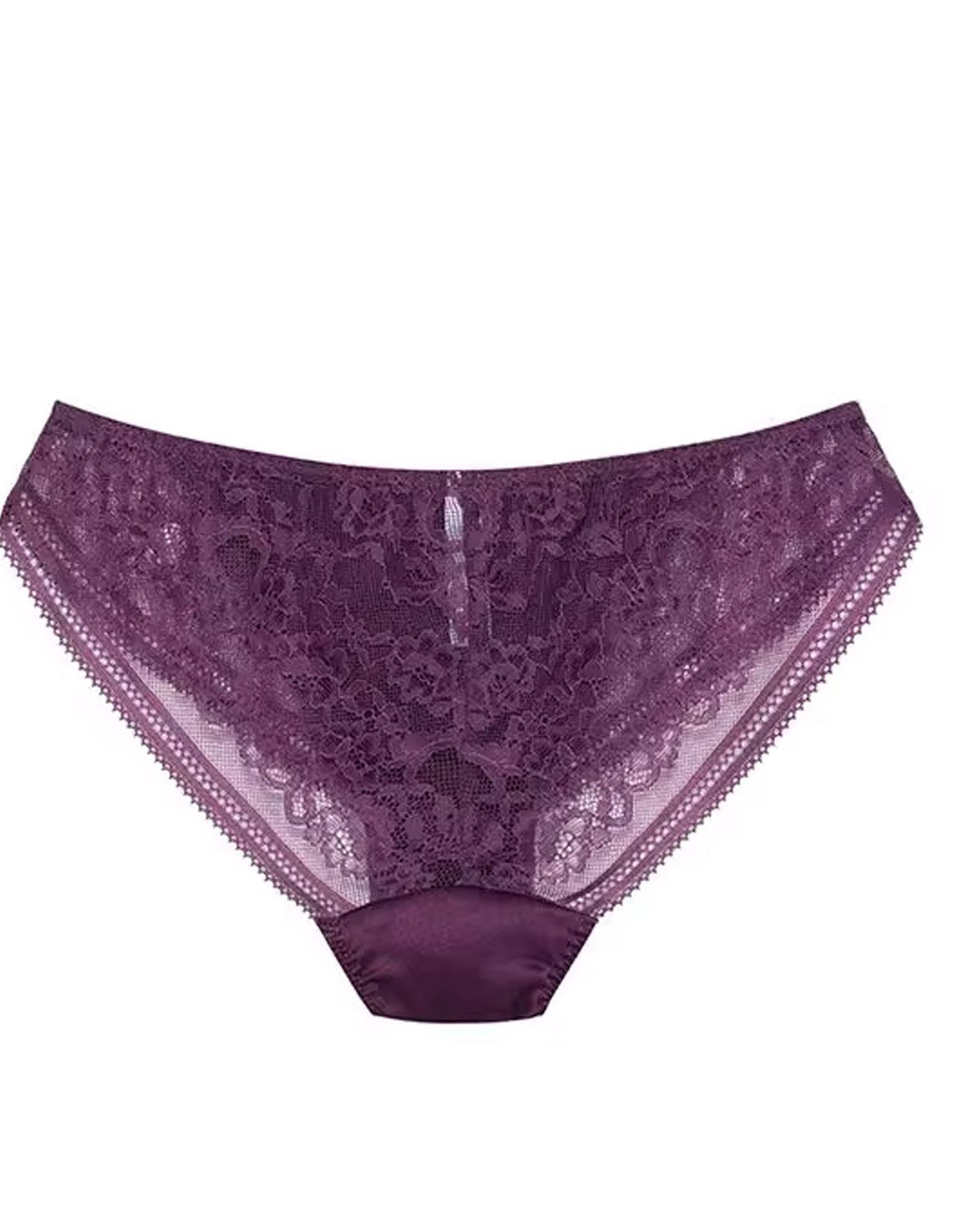FEELITS SPA37 Mulberry Silk Seamless Bikini Panties with Bow Detail – Low-Rise & Sheer Lace - FEELITS