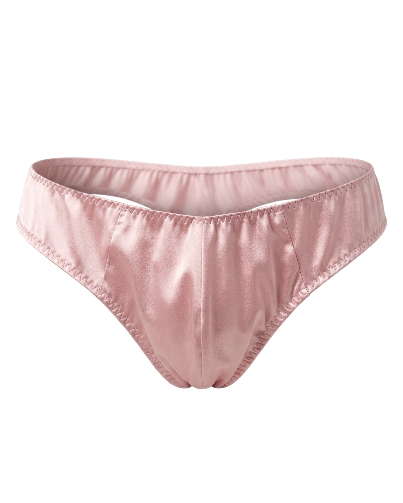 FEELITS THM02 Men's Silk T-Back Thong - 100% Mulberry Silk, Double-Layer Pouch - FEELITS
