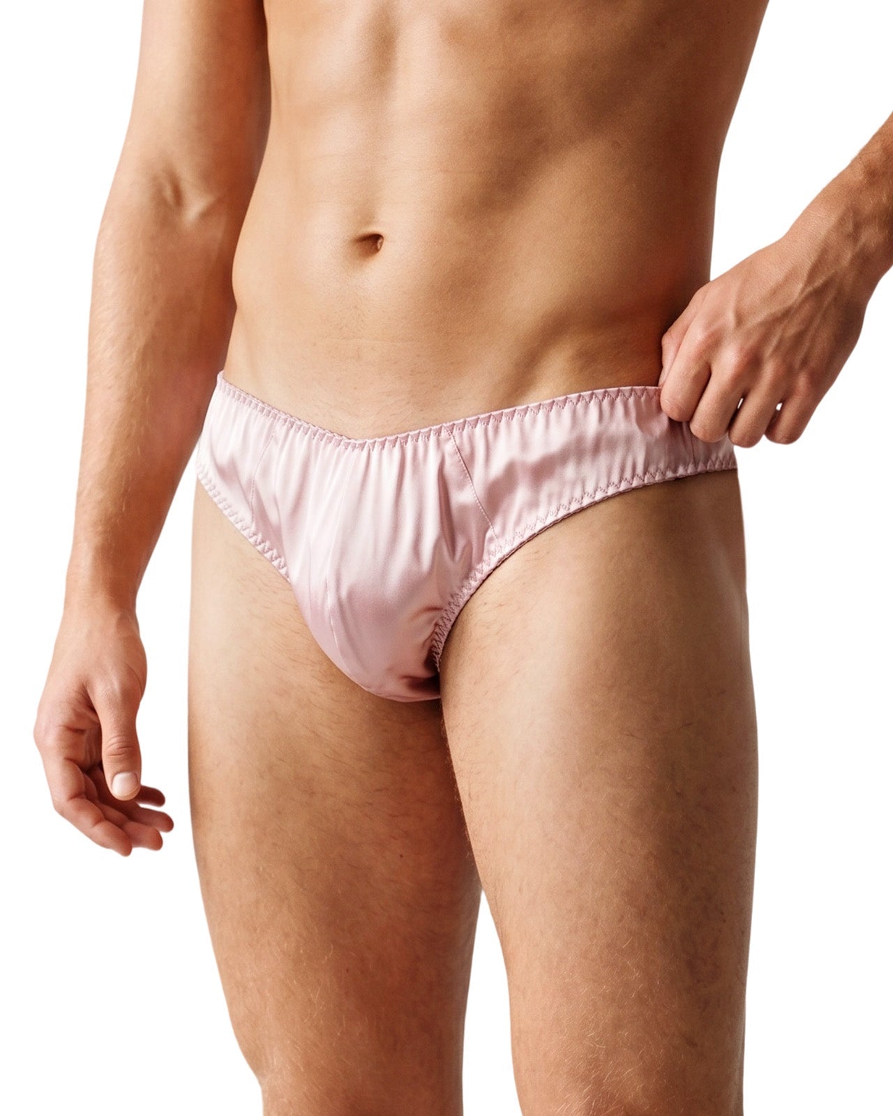 FEELITS THM02 Men's Silk T-Back Thong - 100% Mulberry Silk, Double-Layer Pouch - FEELITS