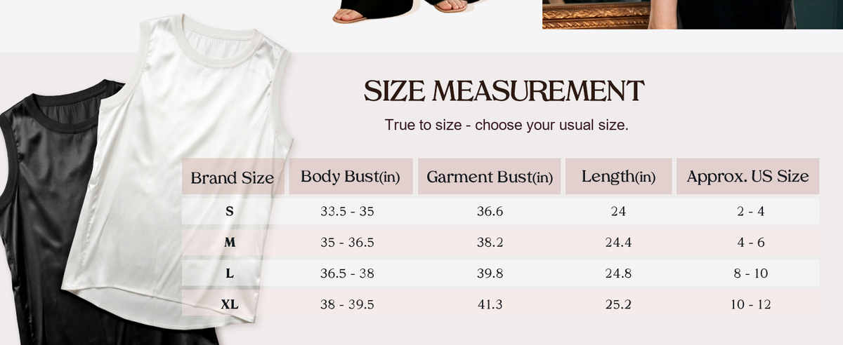 FEELITS TK22 size guide