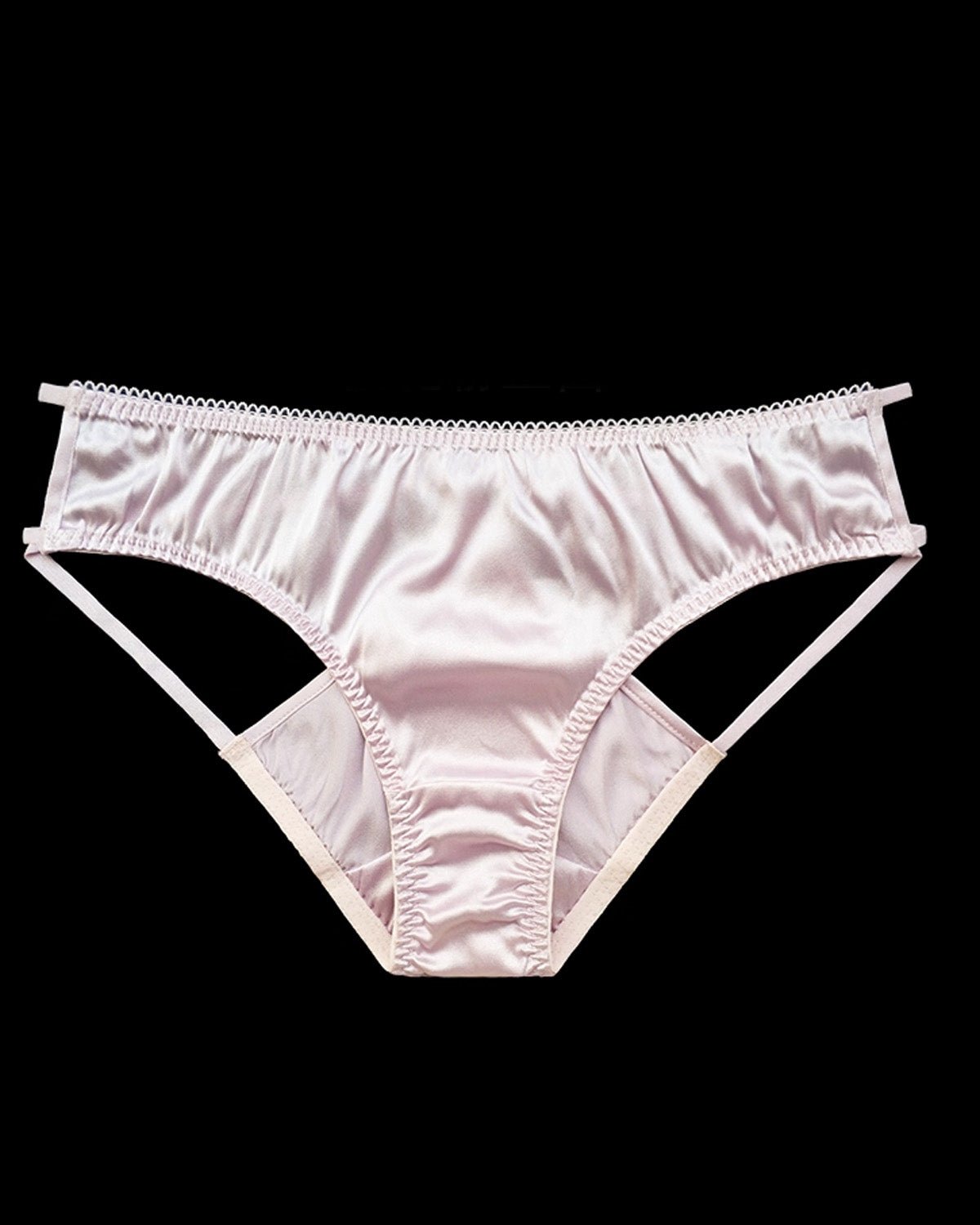 FEELITS SPA64 Mulberry Silk Sheer Hollow-Out Bikini Panties – No-Show Sexy Underwear for Women - FEELITS