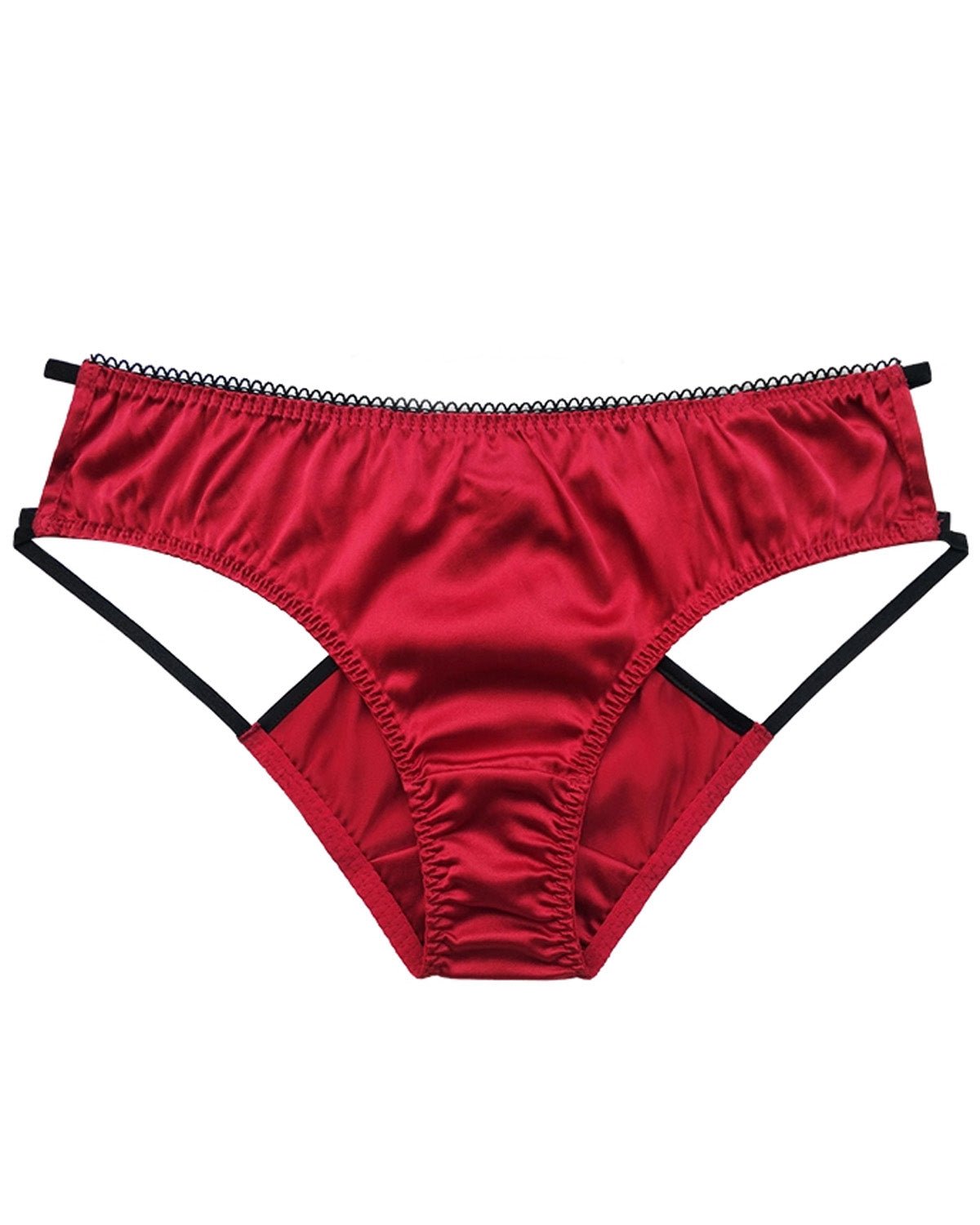 FEELITS SPA64 Mulberry Silk Sheer Hollow-Out Bikini Panties – No-Show Sexy Underwear for Women - FEELITS