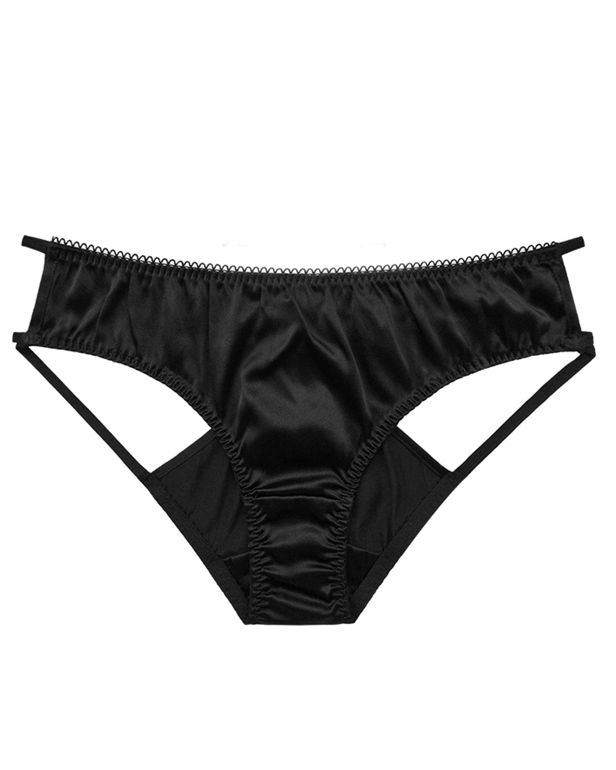 FEELITS SPA64 Mulberry Silk Sheer Hollow-Out Bikini Panties – No-Show Sexy Underwear for Women - FEELITS