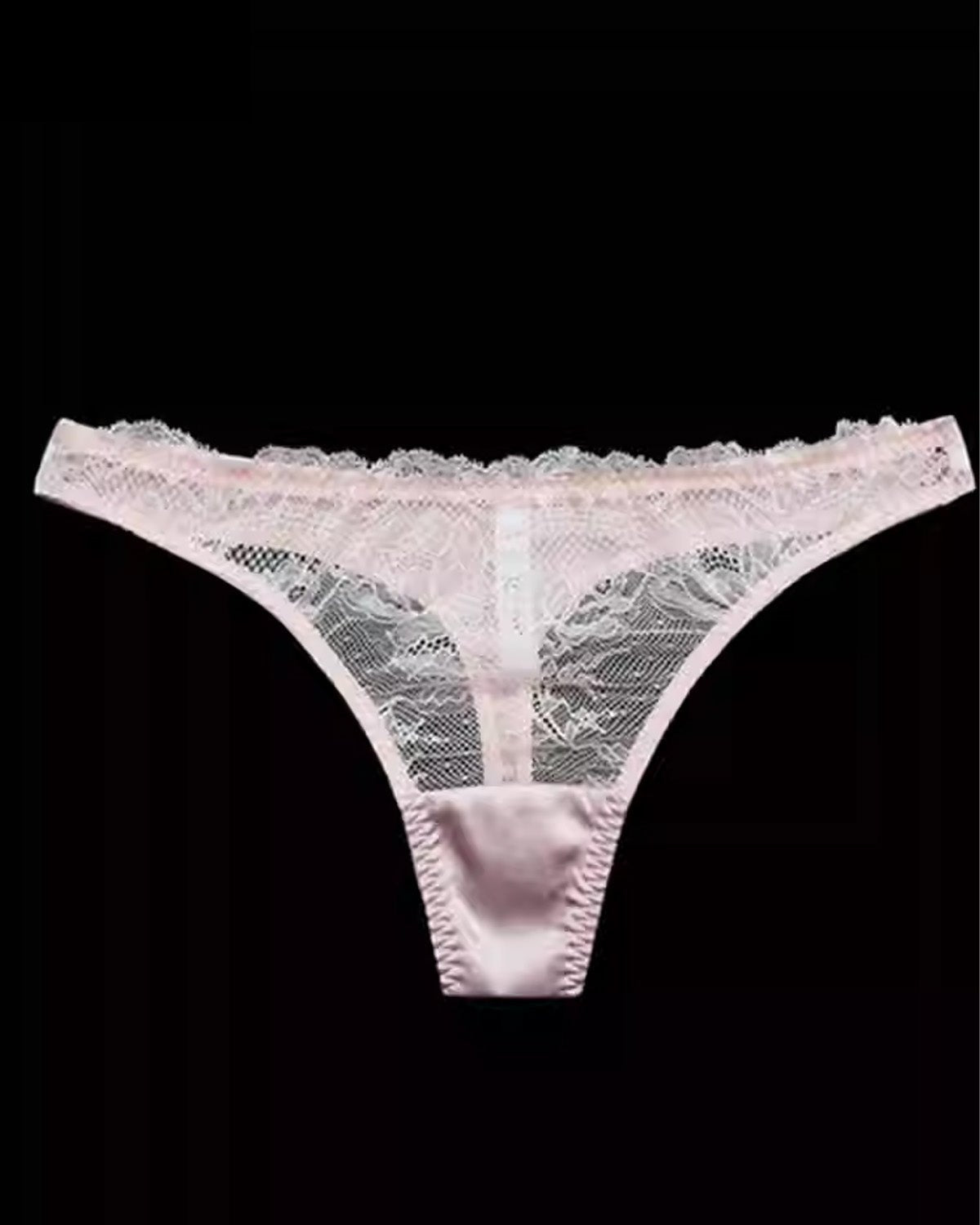 FEELITS SPA73 Mulberry Silk Sheer Hollow-Out Thong – Low-Rise, No-Show & Sexy Underwear - FEELITS