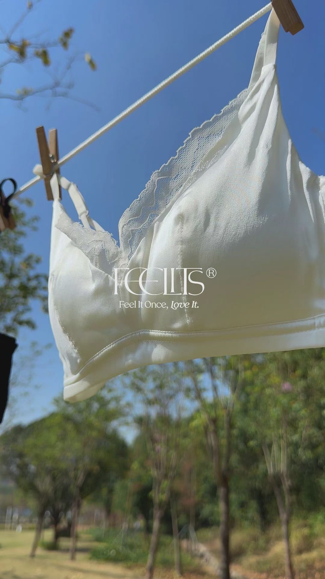 FEELITS BRA07 22 Momme Maulbeerseide bügelloser Bralette – Vollständiger Komfort & verstellbare Träger