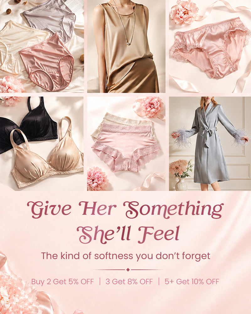 2026 Mother's Day silk collection featuring FEELITS mulberry silk styles | FEELITS